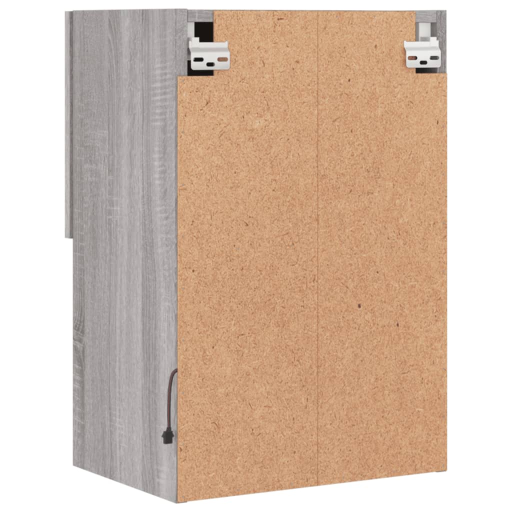 TV-Schrank mit LED-Leuchten Grau Sonoma 40,5x30x60 cm